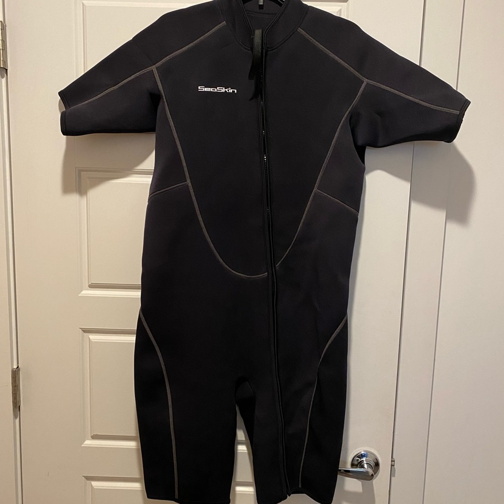 NEW Wetsuit Seaskin Neutral Gender Size XL Knee length - Picture 2 of 8